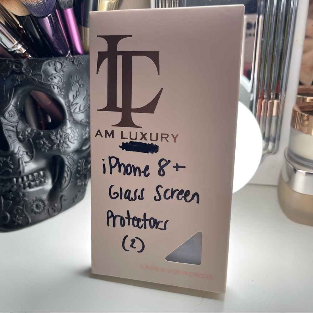 3/$15 Team Luxury iPhone 7 Plus iPhone 8 Plus Glass Screen Protectors Set of 2